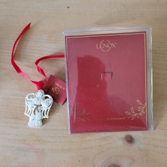 Lenox Angel Charm Pin/Pendant Gift/Hostess Idea - Handcrafted & Elegant - Picture 5 of 9